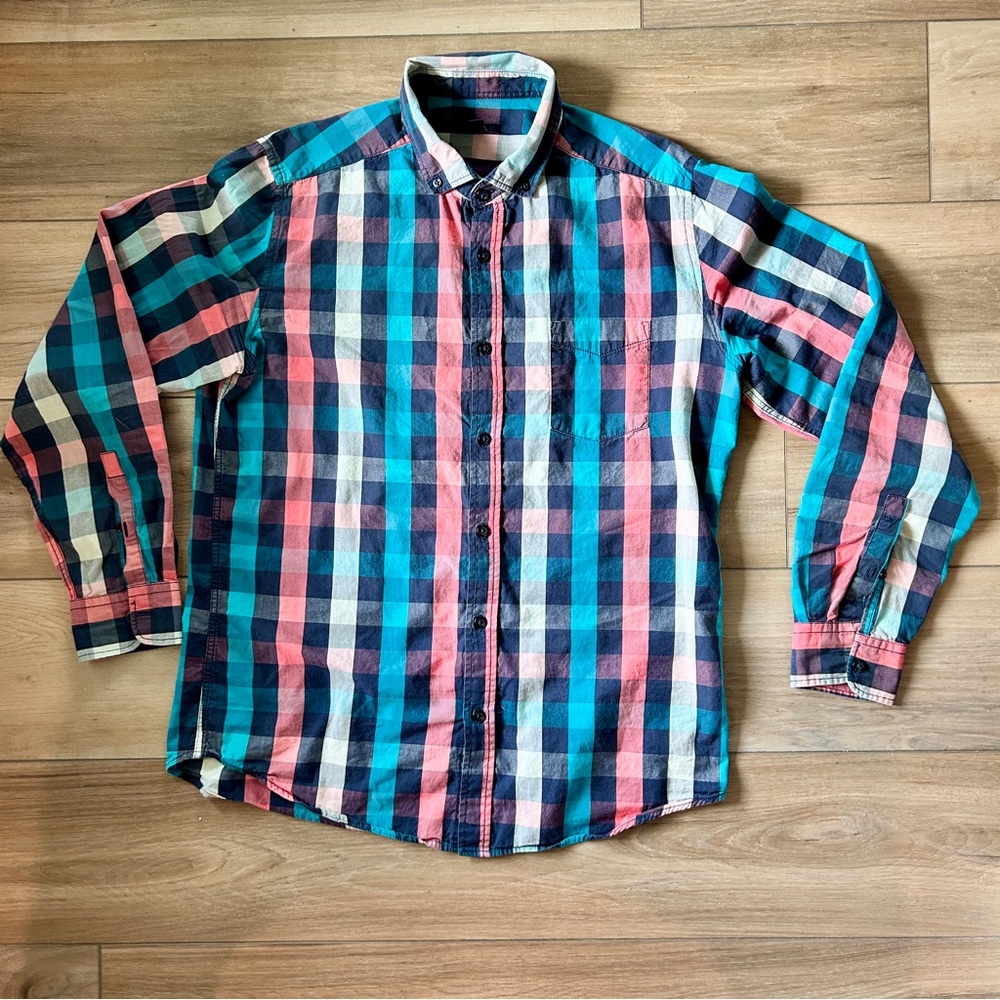 Men's KIABI Multicolor Plaid Shirt